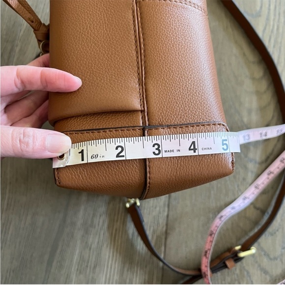 See By Chloe Joan Crossbody Shoulder Bag Carmelo Tan Suede Leather Charm Tassel - Picture 13 of 15